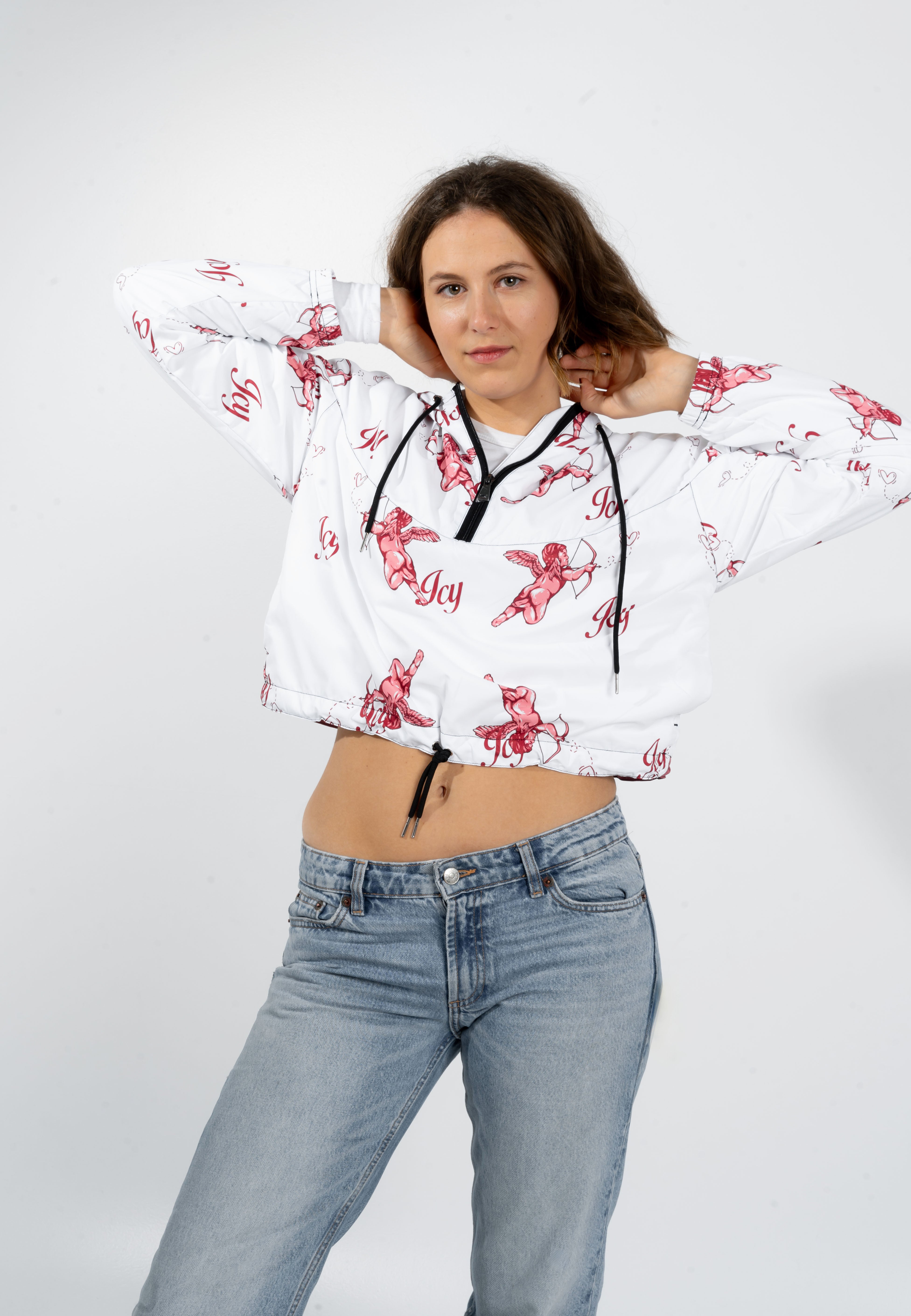 Love Collection Signature Cropped Windbreaker